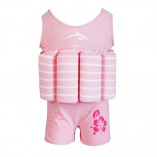 Купальник-поплавок Konfidence Floatsuits, Цвет: Pink Stripe. 4-5л.(FS02-05)