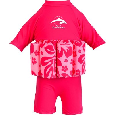 Купальник-поплавок Konfidence Floatsuits, Колір: Hibiscus / Pink, M / 2-3 г (FS05-B-03) 