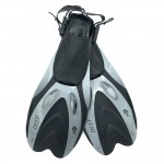 Ласты с открытой пяткой Newt DLV Deep серые NE-66-39-43-GR