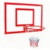Щит баскетбольный металлический Newt Jordan с кольцом и сеткой 1000х670 мм