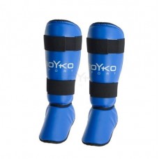Захист ніг Boyko Sport BS - голені та голеностопу шкіра композиційна сині L"