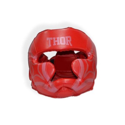 Шлем для бокса THOR COBRA 727 S /Кожа / красный 727 (Leather) RED S