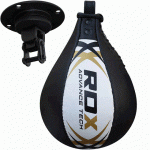 Пневмогруша боксерська RDX Leather White Bearing 