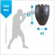 Груша боксерська Boyko Sport BS - №8, 87х64,4см на 6 ременях