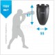 Груша боксерська Boyko Sport BS - №7, 87х55см, на 6 ременях