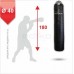 Мішок боксерський Boyko Sport BS - циліндричний шкіряний 180х40 cm на 8 пружинах L22 з обертовим диском