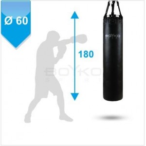 Мешок боксерский Boyko Sport BS - цилиндрический, 180х60 см, на 8 ремнях с вращающимся диском