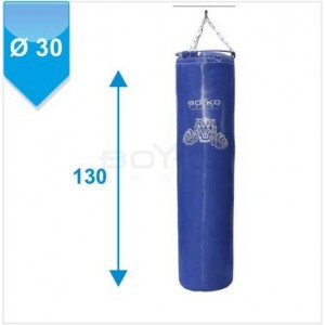 Мешок боксерский Boyko Sport ЮНИОР ПВХ с узлом крепления на 4 цепях (р.130*30 см) синий