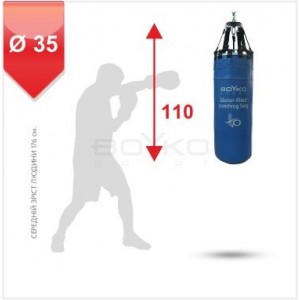 Мішок боксерський Boyko Sport BS - водяний, на 4 ременях з обертовим диском, 110х35 см Мішок боксерський Boyko Sport BS - водяний, на 4 ременях з обертовим диском, 110х35 см