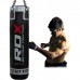 Боксерский мешок RDX Leather Black 120х30 см, 40-50 кг