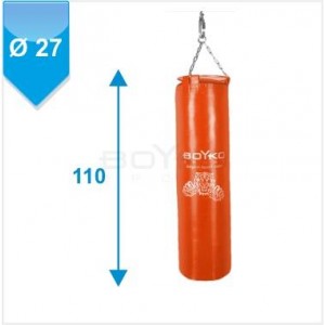 Мешок боксерский Boyko Sport ЮНИОР с узлом крепления на 4 цепях (р.110*27 см) красный