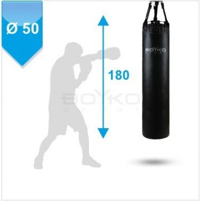 Мешок боксерский Boyko Sport BS — цилиндрический, ПВХ, 180х50 см, на 8 ремнях с поворотным диском