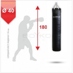 Мешок боксерский Boyko Sport BS цилиндрический 180х40 cm на 6 цепях М6 Мешок боксерский Boyko Sport BS цилиндрический 180х40 cm на 6 цепях М6
