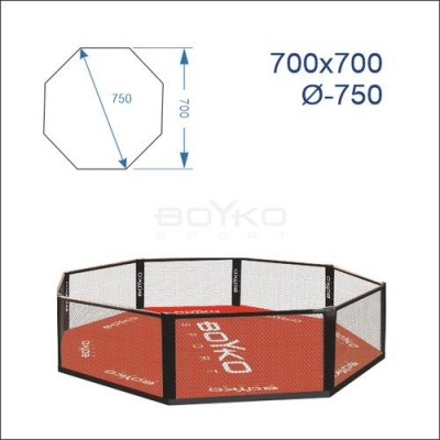 Восьмікутнік (клітка ММА) BS - підлоговий, 7х7м, діагональ 7,5 "