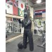 Боксерський манекен Boyko Sport BS -З ногами, ПВХ, прямий, на 6 пружинах L18cм з обертовим диском, 160*55см