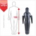 Манекен для боротьби Boyko Sport BS - силует, рухомі руки, шкіряний, чорний, 150 см