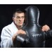 Манекен для боротьби Boyko Sport BS - силует, нерухомі руки, шкіряний, чорний, 180 см