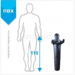 Манекен для боротьби Boyko Sport BS - рівний, нерухомі руки, ПВХ, чорний, 110 см