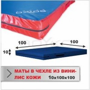 Мат Boyko Sport BS - Спортивний в чохлі з вінілісшкіри, синій, наповнювач - поролон, 100х100х10см Мат Boyko Sport BS - Спортивний в чохлі з вінілісшкіри, синій, наповнювач - поролон, 100х100х10см