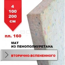 Мат Boyko Sport BS - під покриття, пінополіуретан вторинного спінення (ПВВ), 4*100*200см. щільн.160