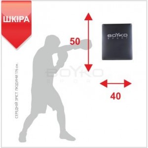 Боксерська подушка настінна Boyko Sport BS - Пряма, шкіряна, 50*40*18см Боксерська подушка настінна Boyko Sport BS - Пряма, шкіряна, 50*40*18см