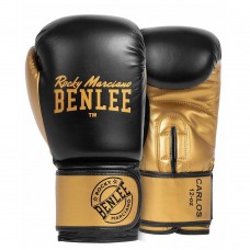 Перчатки боксерские Benlee CARLOS 10oz /PU/черно-золотые арт. 199155 (Black gold) 10 oz.