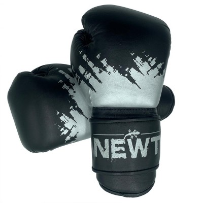 Перчатки боксерские кожаные Newt Ali черные 14 oz NE-BOX-GL-14-BK