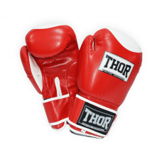 Перчатки боксерские THOR COMPETITION 14oz /Кожа /красно-белые 500/01(Leath) RED/WHITE 14 oz.