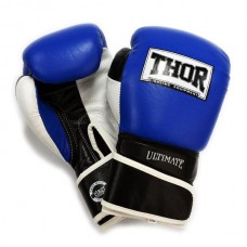 Перчатки боксерские THOR ULTIMATE 12oz /Кожа /сине-черно-белые 551/03(Leather) B/B/W 12 oz.