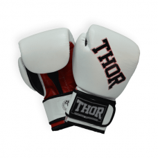 Перчатки боксерские THOR RING STAR 14oz /PU /бело-красно-черные 536/01(PU)WHITE/RED/BLK 14 oz.