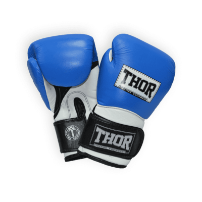 Перчатки боксерские THOR PRO KING 12oz /PU /сине-бело-черные 8041/03(PU) B/Wh/Bl 12 oz.