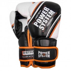Перчатки для бокса PowerSystem PS 5006 Contender 12oz Black/Orange Line