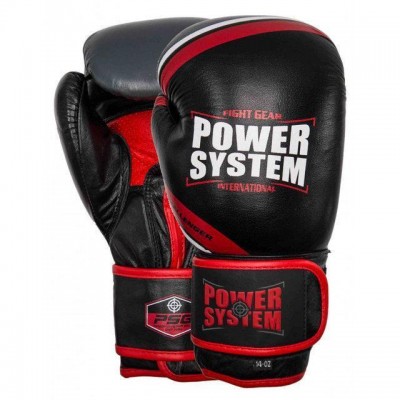 Перчатки для бокса PowerSystem PS 5005 Challenger 10oz Black/Red