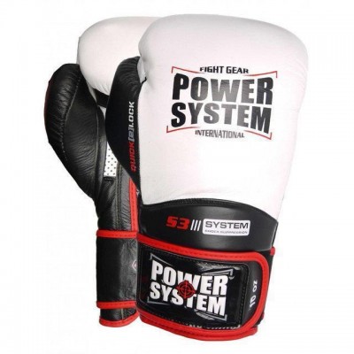 Перчатки для бокса PowerSystem PS 5004 Impact 10oz White