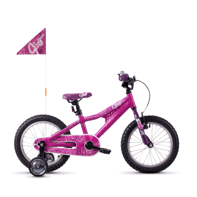 Велосипед Ghost POWERKID 16" , розово-фиолетово-белый, 20121 арт. 18PK1009