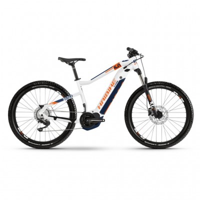 Электровелосипед Haibike SDURO HardSeven 5.0 i500Wh 10 s. Deore 27.5", рама L, бело-ранжево-синий, 2020 4540030048