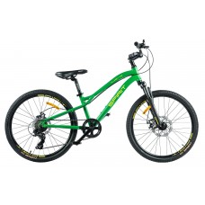 Велосипед Spirit Flash 4.2 24", рама Uni, зеленый/матовый, 2021 ст. 52024024230