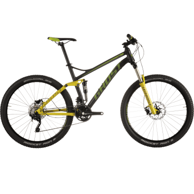 Велосипед GHOST Kato FS 3 black/limegreen/grey_XL_2015, 15AS1517