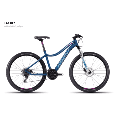 Велосипед GHOST Lanao 2 darkblue/white/cyan/pink, 16MS4539