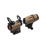 Комплект Sig Optics колiматор ROMEO-MSR 2 MOA та магнiфер JULIET3-MICRO 3X22MM FDE арт.9587874