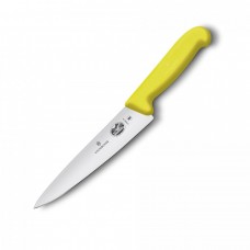Нож кухонный разделочный Victorinox Fibrox 19 см, желтый арт.5.2008.19
