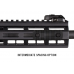 Планка пикатини Magpul Aluminum 5 Slots M-Lok System арт.MAG581