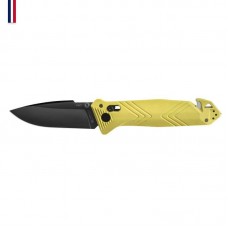 Нож Tb Outdoor "CAC", Nitrox, жёлтый, гладк.заточка, гладк.PA6, стропорез, штопор,стеклобой арт.11060059