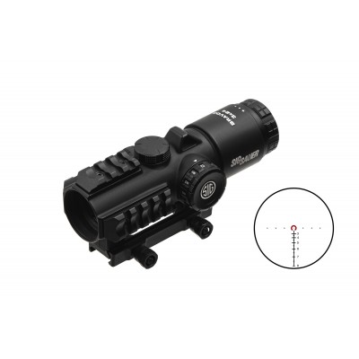 Прицел оптический Sig Optics BRAVO3 BATTLE SIGHT, 3X24MM HORSESHOE DOT ILLUM RETICLE арт.SOB33101