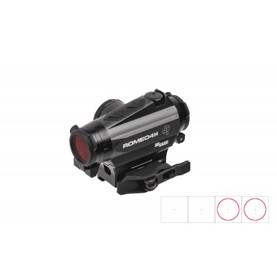 Прицел коллиматорный SIG Optics ROMEO 4H, BALLISTIC CIRCLE DOT, 0.5 MOA ADJ, GRAPHITE арт.SOR43011