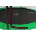 Батут Hop-Sport 12ft (366cm) черно-зеленый с внутренней сеткой