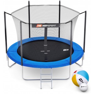 Батут Hop-Sport 8ft (244cm) синий с внутренней сеткой