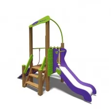 Игровой комплекс InterAtletika зелено-фиолетовый «Чемпион-NEW» T814 NEW GF