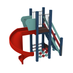 Детский комплекс Kidigo Слон высота горки 1,5 11965