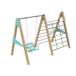 Гойдалка з лазалкою Kidigo "Мікс" сидіння W1 12221